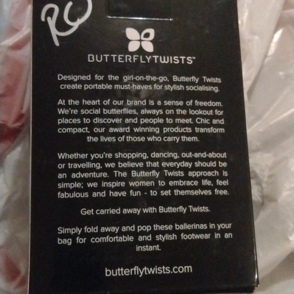 Butterfly twists/ballerinas new w tags in box sz 8 - Picture 1 of 6